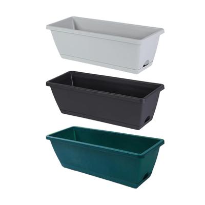 2 Piezas Maceta Rectangular para Ventana Maceta para Flores para Plantas de Interior Jardín del Hogar