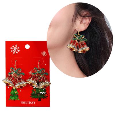 Trendy Adjustable Length Christmas Pendant Earrings Stylish Fashion Jewelry Accessory for Women Daily Use Casual Wear