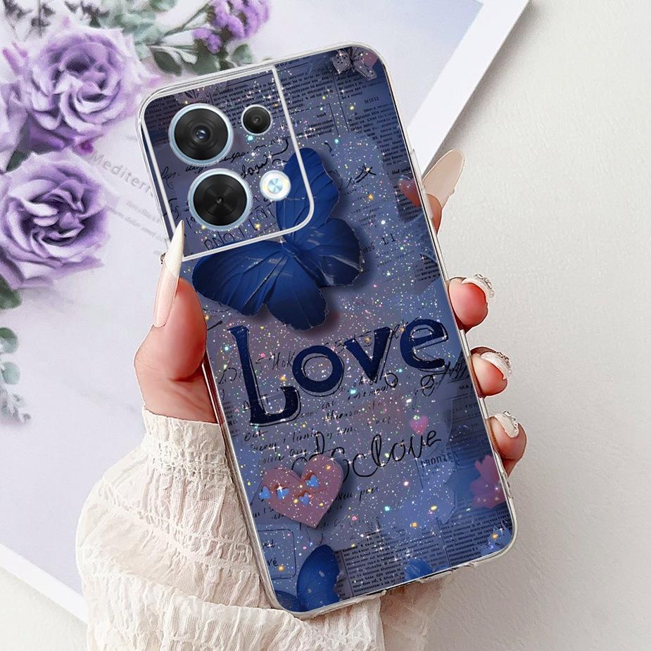 For Oppo Reno8 Pro 5G Case CPH2357 Cool Design Fashion Painted Cover Soft Silicone Phone Case For Oppo Reno 8 Pro Reno8 5G Shell