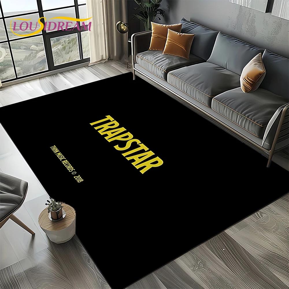 3D Fashion Trapstar London Logo Carpet Rug for Bedroom Living Room Home Sofa Decoration,Children Game Large Decor Floor Mat Gift