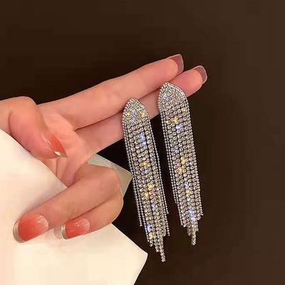 Classic  Earrings Ladies Exaggerated Long Earrings Tassels  Earrings  Ladies Korean Earrings Jewelry