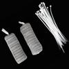24Pcs Filter with 24Pcs Cable Ties Stainless Steel Washing Machine Lint Traps Cleaning Tools