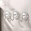 Appendiabiti da Bagno per Asciugamani e Vestiti Set Metallico Resistente 3X