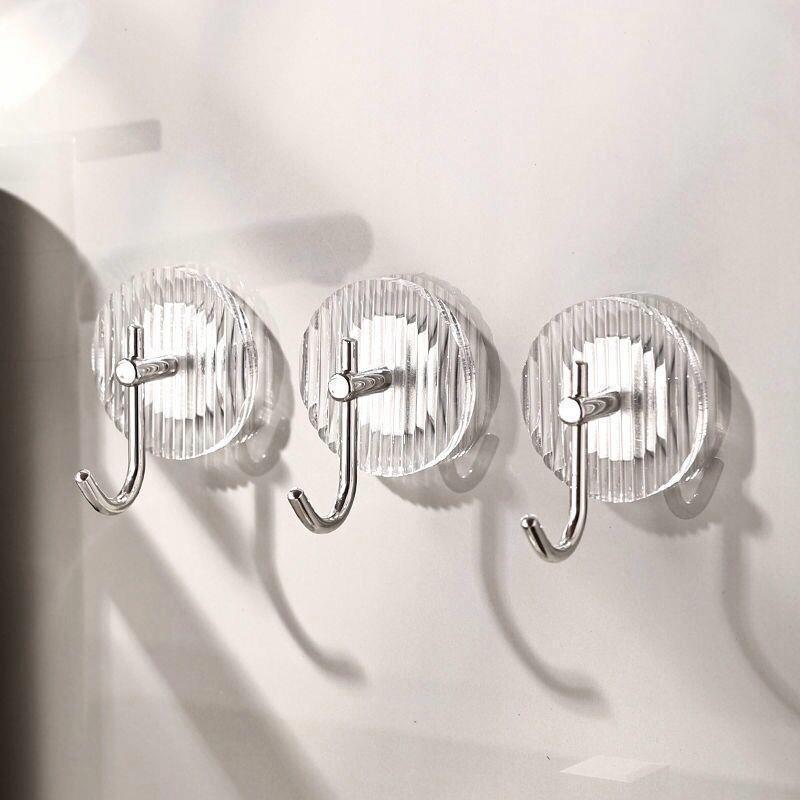 Appendiabiti da Bagno per Asciugamani e Vestiti Set Metallico Resistente 3X