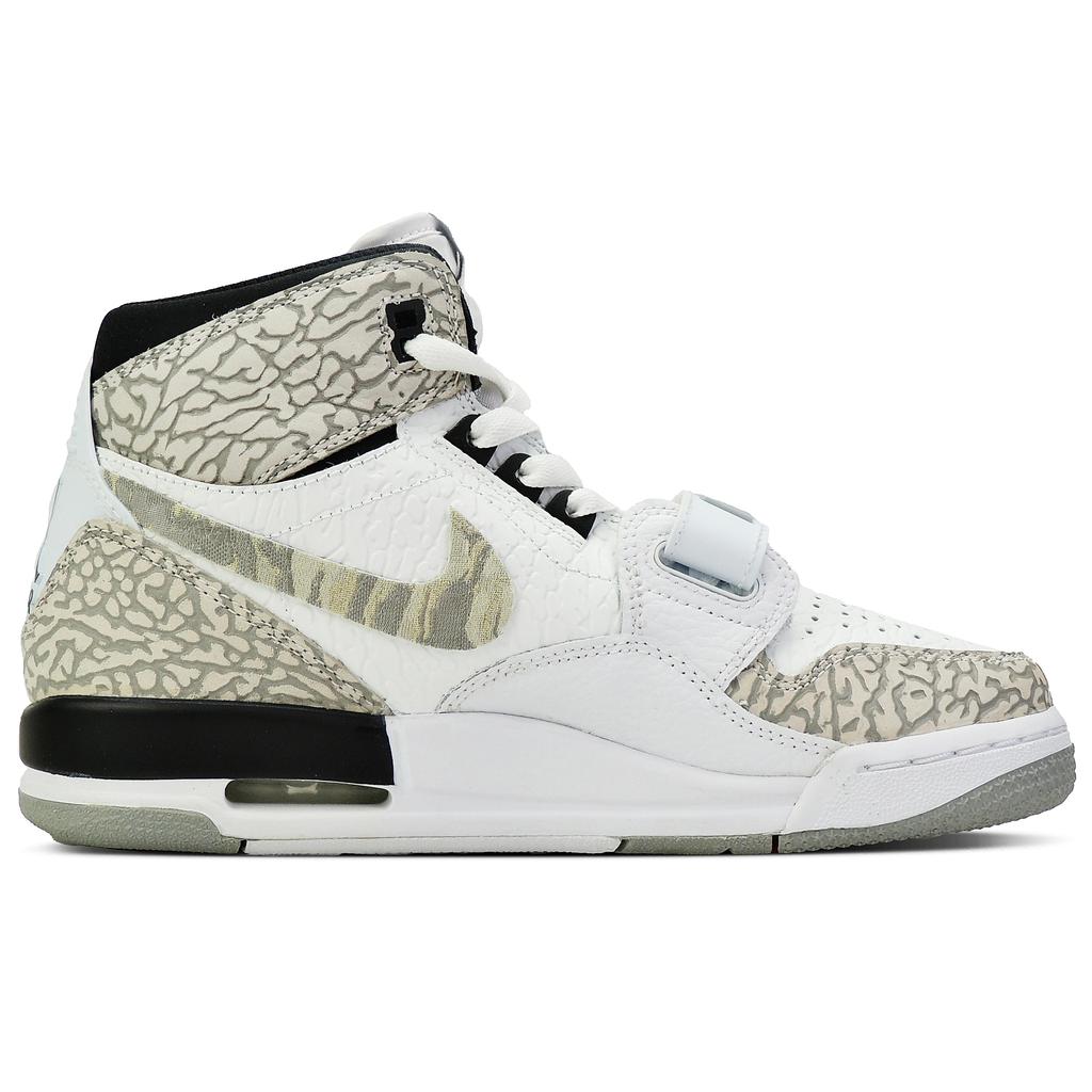 Jordan Legacy 312 Mist Shadow High top Vintage Basketball Shoes Women's White Cement AT4040-100(Team128-)