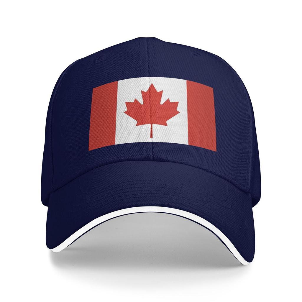 Spring Casual Baseball Cap Flag of Canada Tennis Skate Trucker Hat For Women Unisex Sunscreen  Trendy Baseball Caps