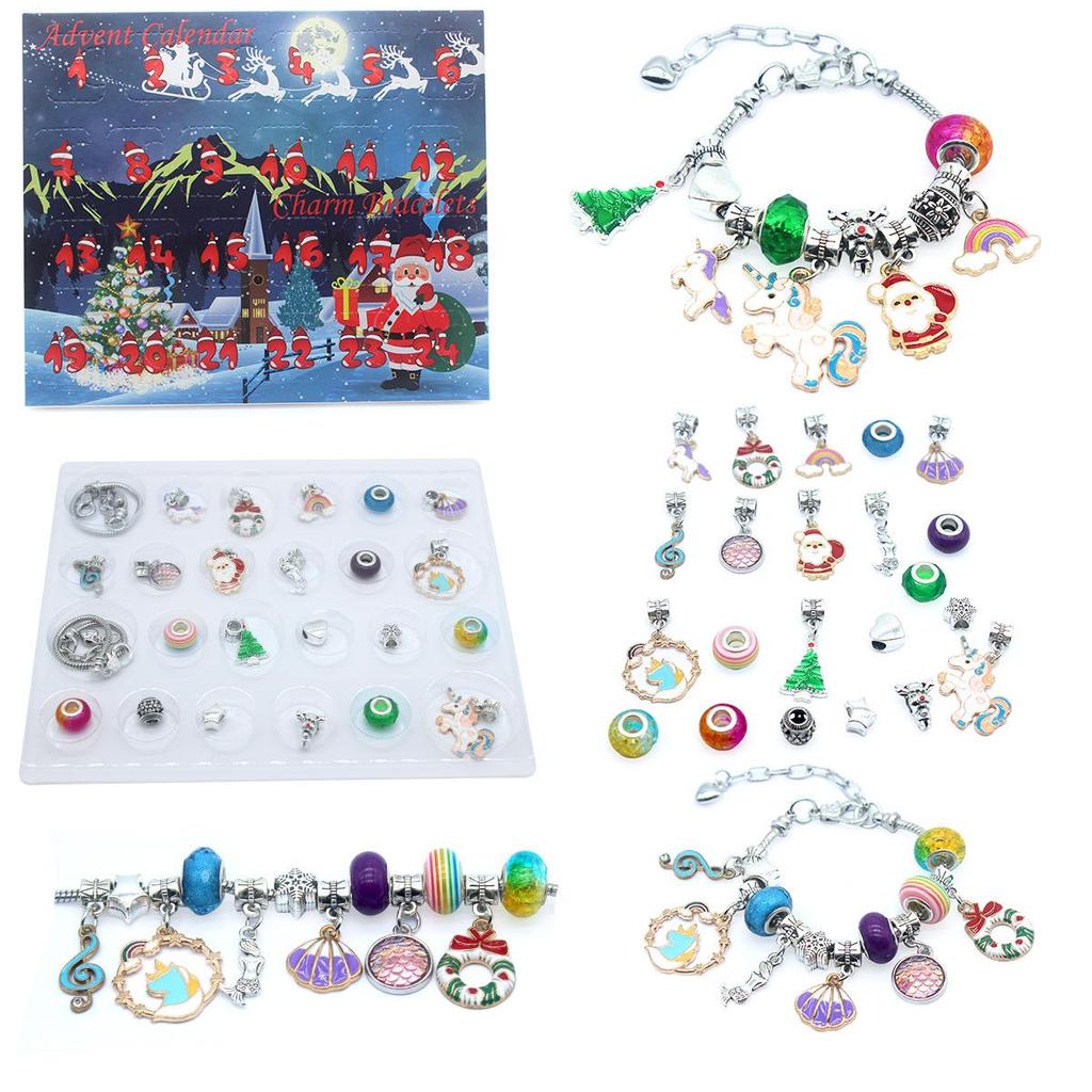 DIY Creative Kids' Bracelet Jewelry Advent Calendar Gift Set