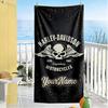 Toalla de Playa Harley-Davidson Motocicletas Nombre Personalizado Suave Duradera Secado Rápido Portátil para Nadar Playa Camping Viaje Accesorios de Playa Gimnasio