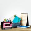 Retro Cassette Tape Machine Brush Pot Pen Pencil Holder Rewind Desk Tidy Container Case Table Organizer