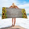Daisy Sunflower Funny Tiger Cartoon Bath Towel Microfiber Yellow Flower Beach Towel Summer Quick Dry Swimming Cover Face Towels