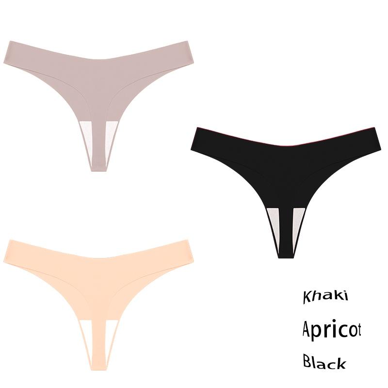 

Бесшовные трусики для женщин, 3 шт./компл., сексуальное нижнее белье, бикини с Т-образной спинкой, удобные стринги, 10 цветов M