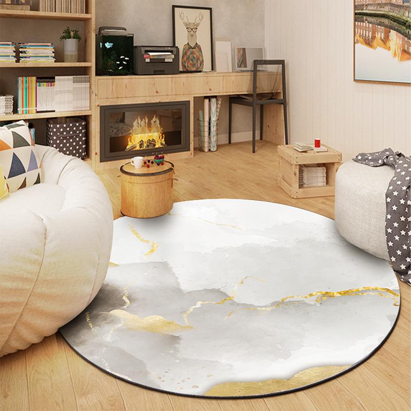 Round Carpet Simple Geometry Living Room Coffee Table Carpet Bedroom Bedside Computer Rocking Chair Mat