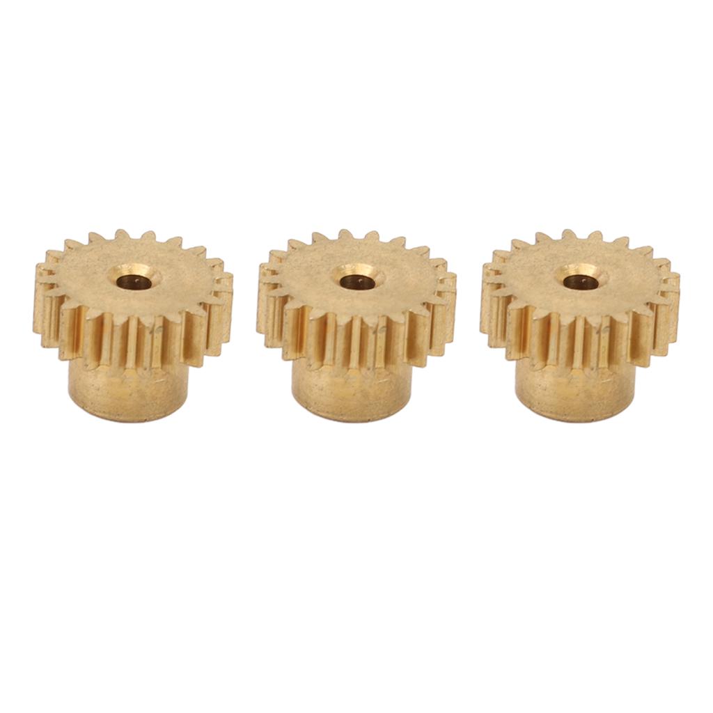 RC Motor Gear 20T M0.6 Copper RC Motor Pinion Set for 1/12 1/16 RC Cars for 370 380 390 Motors 3pcs