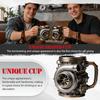 10.14oz Engine-themed Coffee Mug, Personalized Coffee Mug, Creative Car Engine Coffee Mug, A Perfect Gift For Car Enthusiasts.