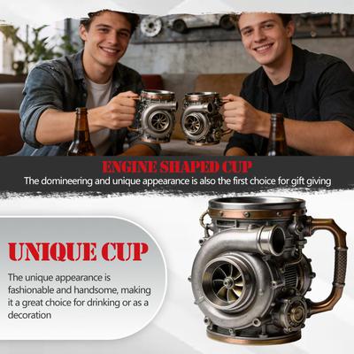 10,14 oz Kaffeetasse mit Motor-Thema, Personalisierte Kaffeetasse, Kreative Kaffeetasse mit Automotor, Ein Perfektes Geschenk für Autoenthusiasten.