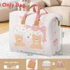 Nonwoven Fabric Quilt Storage Bag With Large Capacity For Bedroom And Moving Use
