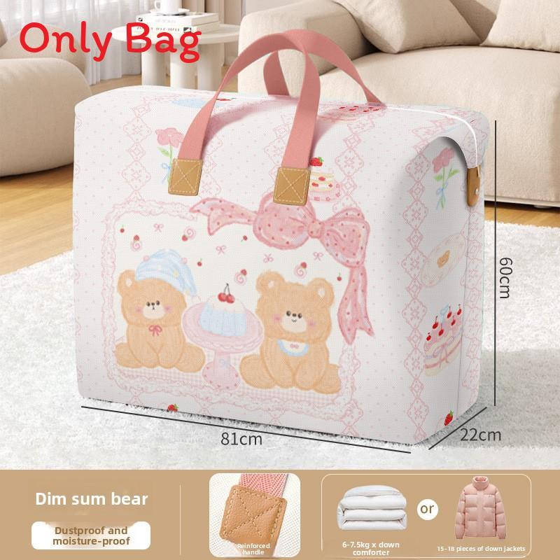 Nonwoven Fabric Quilt Storage Bag With Large Capacity For Bedroom And Moving Use