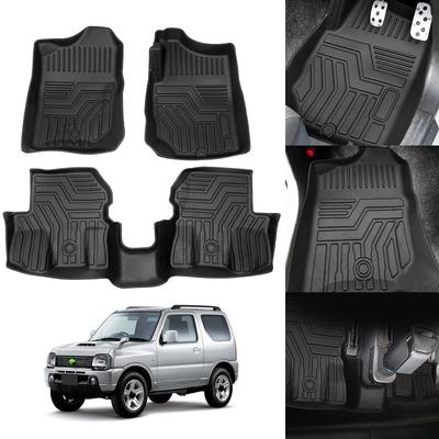 Cartist 3D Gulvmåtter til Suzuki Jimny JB23W 3D Bilgulv Vandtæt TPE Nem Specifik Beskyttelsessæt (AT), Måtter, Materiale, Antibakteriel, Skridsikker,