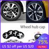 2026 Hot Car Sticker 4PCS Car Wheel Hub Cap Auto Tire Center Hubcap Cover Sticker Accessories For PEUGEOT 206 207 208 307 308 20