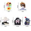Acrylic Women Portrait Pin Cartoon Coat Badge Elegant Animal Brooches