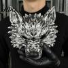 Leichte Latex-Tiermaske Halloween Wolfsmaske, Geprägtes Werwolfgesicht für Cosplay-Party, Langlebig, Verstellbarer Riemen für Erwachsene, Streich