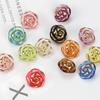 30 Pcs Acrylic Rose Flower Buttons Shirt Sweaters Buttons Sewing Accessories DIY Crafts