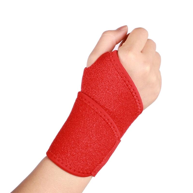 Wrist Support Brace Thumb Support Elastic Wrist Brace Adjustable Wrist Compression Wrap for Fitness Badminton Basketball