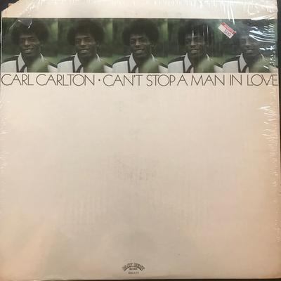 LP Record CARL CARLTON - You Can't Stop A Man In Love BBLX71 BACK BEAT 1973 US Soul/Funk Used