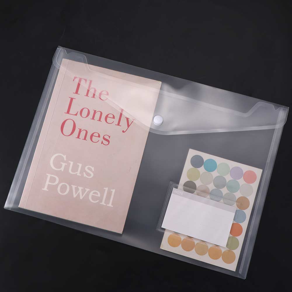 Wallet Office Plastic Paper Storage Folders Document Bags File holder File Bag A5/A4 Transparent