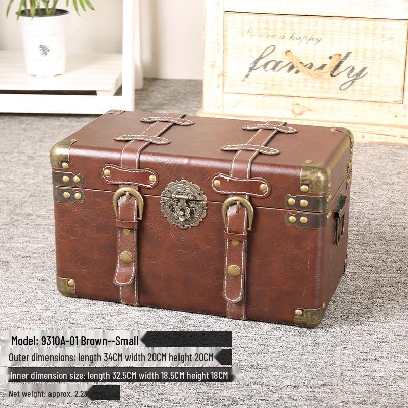 Extra Large Vintage Wooden Storage Trunk with Lockable Latch and Combination Lock.