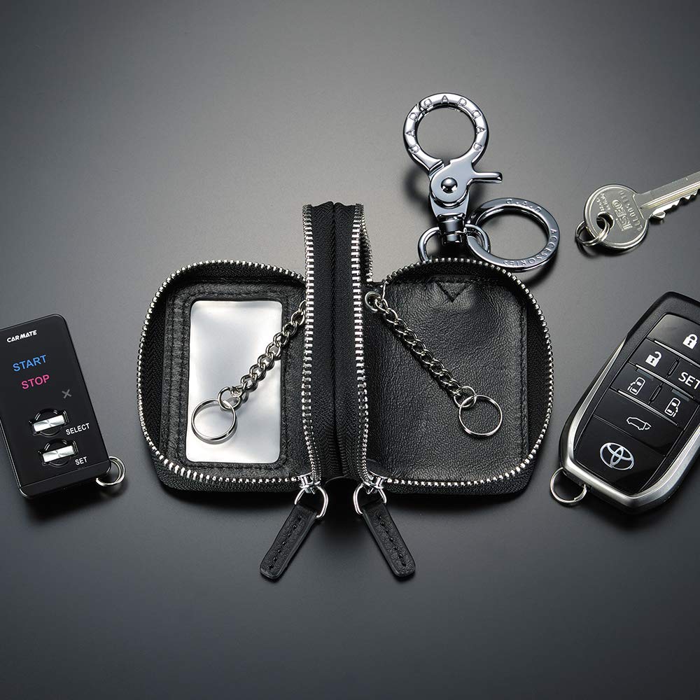 Garcon DAD Smart Key Remote Control Case Type Monogram Leather Black & HA515-01 D.A.D