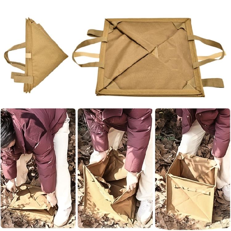 Foldable Outdoor Camping Multifunction Trash Storage Box Large Capacity Folding Trash Can Trash Storage Basket with Rope