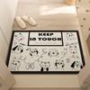 New High Quality Cartoon Entry Floor Mat Pvc Silk Circle Floor Mat Outdoor Welcome Mat Non-slip Home Decoration Carpet