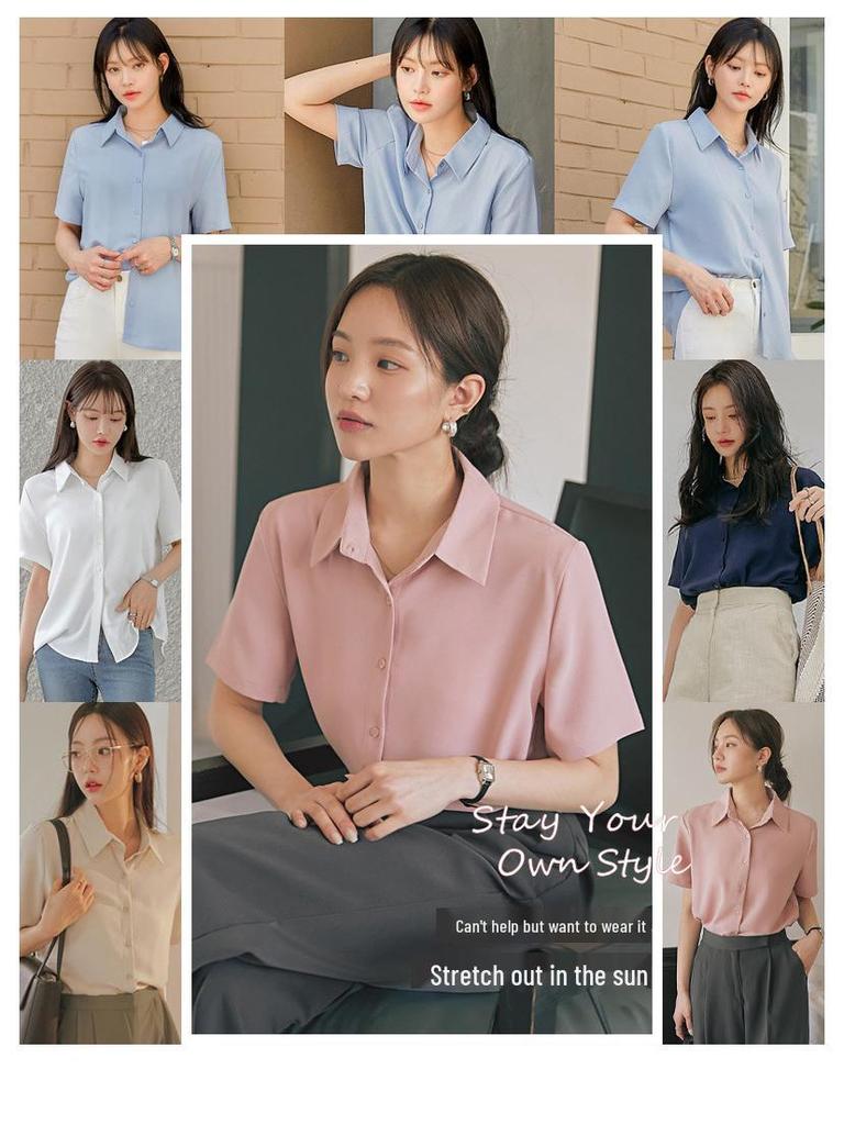 Women's Japanese-Inspired Loose-Fit Summer Top with Professional Elegance