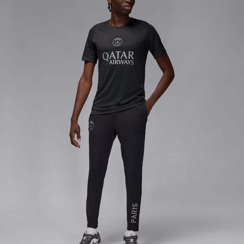 Jordan Paris Saint-Germain Dri-FIT Fourth Goal Sweat-Wicking Slim Fit Short Sleeve Football Shirt Men tops IB3645-045