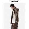 Teenie Weenie Men's Plaid Patch Pocket Embroidered Long-Sleeve Shirt