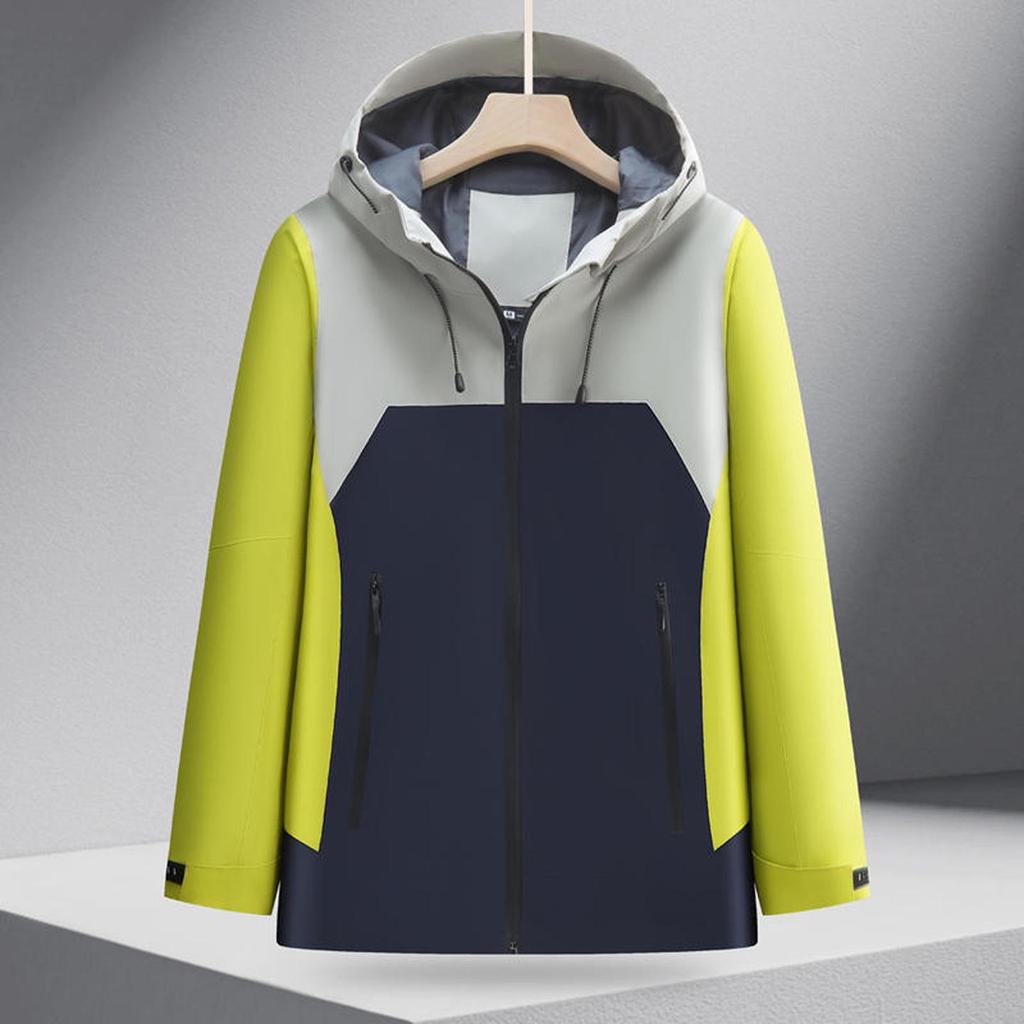Lightweight Anti-static Hooded Windbreaker: Outdoor Windproof Waterproof Jacket with Optional Embroidered Logo for Uniforms