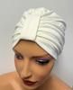 Turban Damski Emma Ecru Czapka Z Bambusa Z Elastanem Także Po Chemioterapii