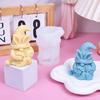 Silicone Mould 3D Easter Gnome Candle Molds Ornament Molds Christmas Molds Casting Molds for Home Table Decorations