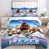 3pcs The Ice Age Adventures Printed Quilt Set, Soft and Comfortable Quilt Cover for Bedroom, Guest Room and Dormitory Decorative Bedding Set
