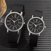 Quartz Wristwatch for Adults with Silicone Band Minimalist Design Round Dial Analog Display Suitable for Casual and Daily Wear