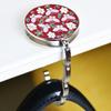 Durable Round Handbag Hook for Women Flowers Foldable Purse Holder Portable Pretty Bag Hanger for Table