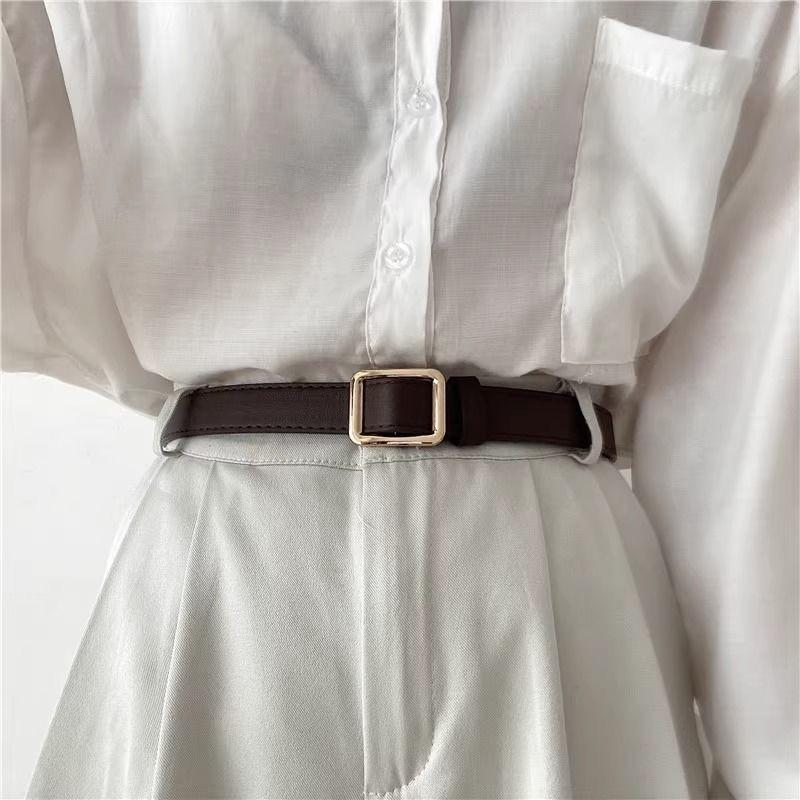 Waist Wide Contemporary Belt For Women Featuring Elegant Pu Material Coffee In
