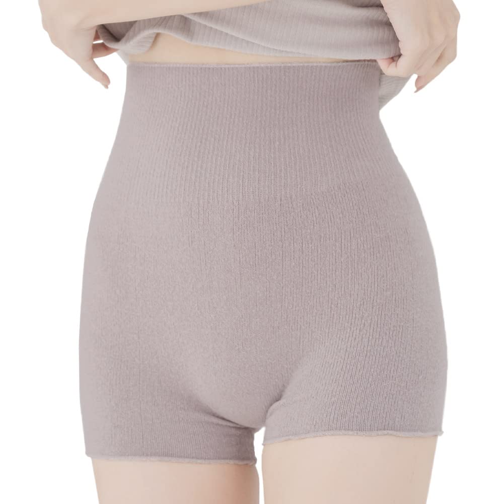 Two Hatch Fluffy Belly Warmer Intestinal Cold High s116b Mauve Pink Pants, Warmth, Health, Protection, Waist, F,