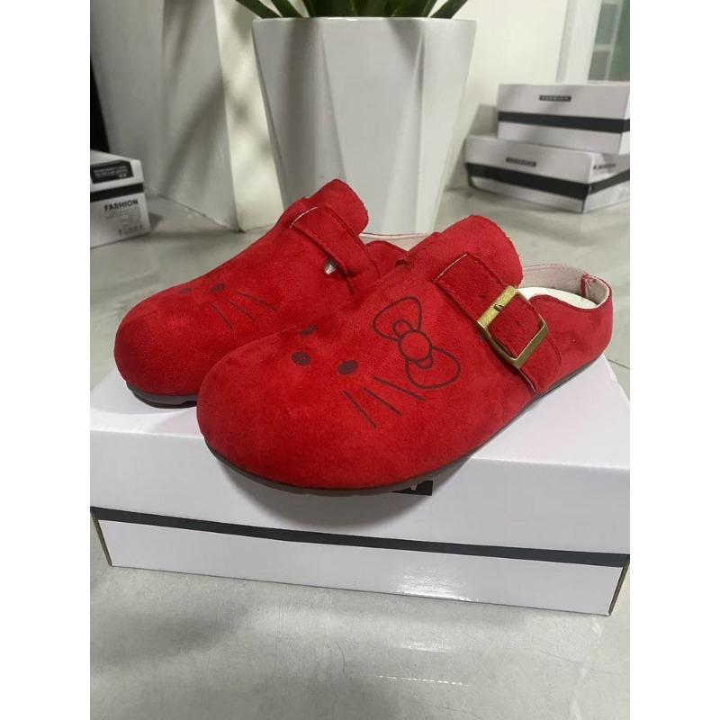 

Модные маленькие милые мультяшные сумки-головы, полушлепанцы, женская обувь, весенне-летние новые ленивые шлепанцы 40 красный