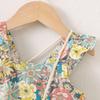 Summer Baby Girl Flutter Sleeve Dress with Bag - Princess Toddler Outfit, All-Over Print.
