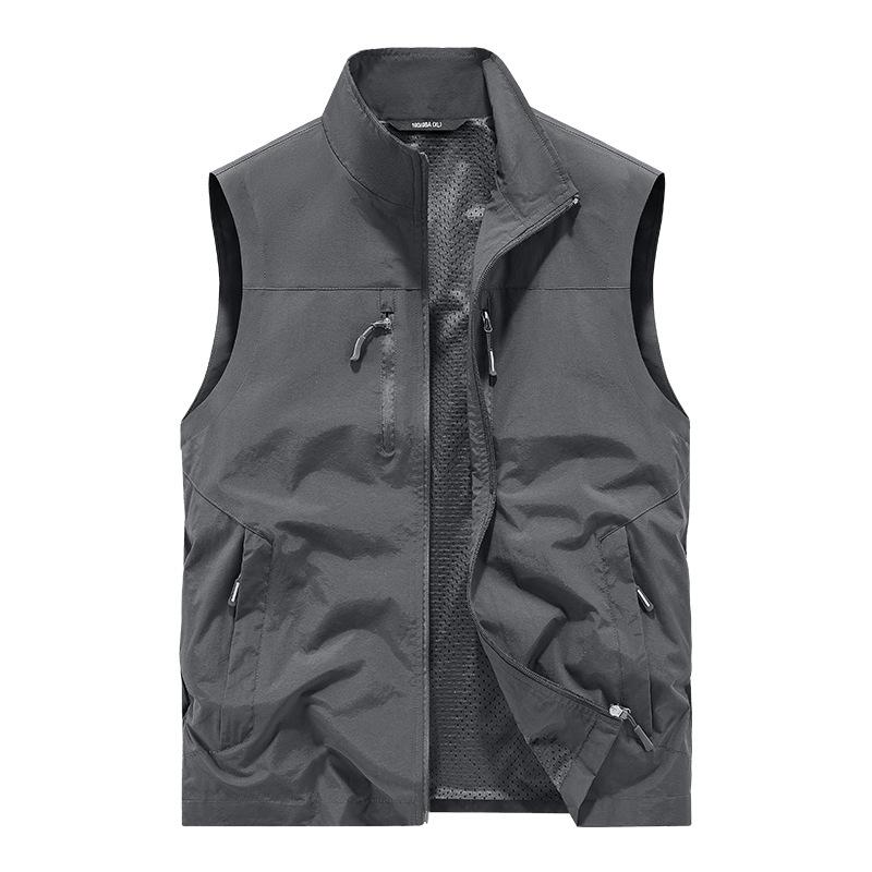 Outdoor QuickDrying Vest Men'S Spring, Summer And Autumn MultiPocket Thin Tooling Vest Vest Vest Vest Casual Jacket