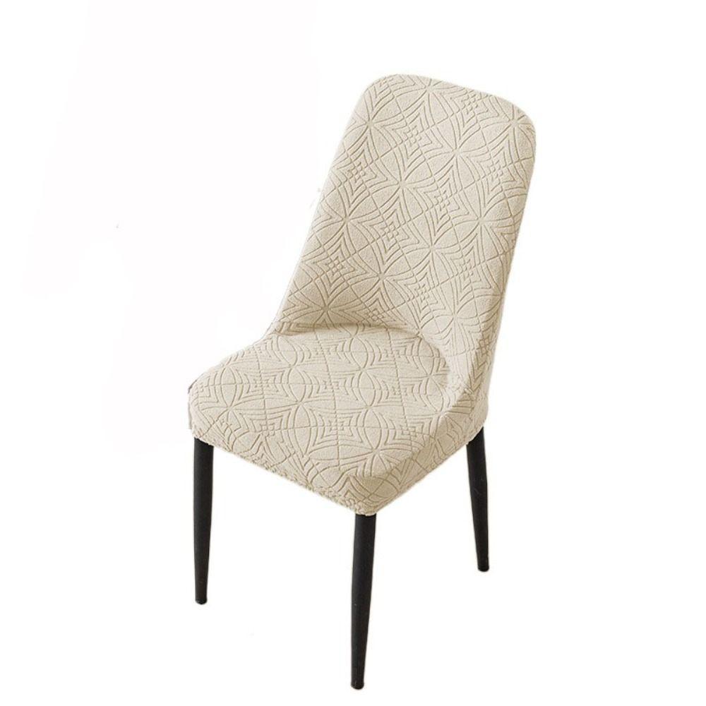 Эластичный жаккардовый чехол для стула, мягкая подушка для стула, защитный чехол для сиденья для дома/офиса бежевый