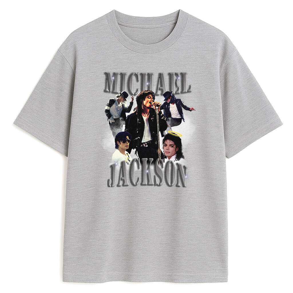 

Michael Jackson Retro Tshirt Unisex and Women Summer Cotton Y2K Clothing Casual Fashion Round Neck Short Sleeved Tee Streetwear 4XL