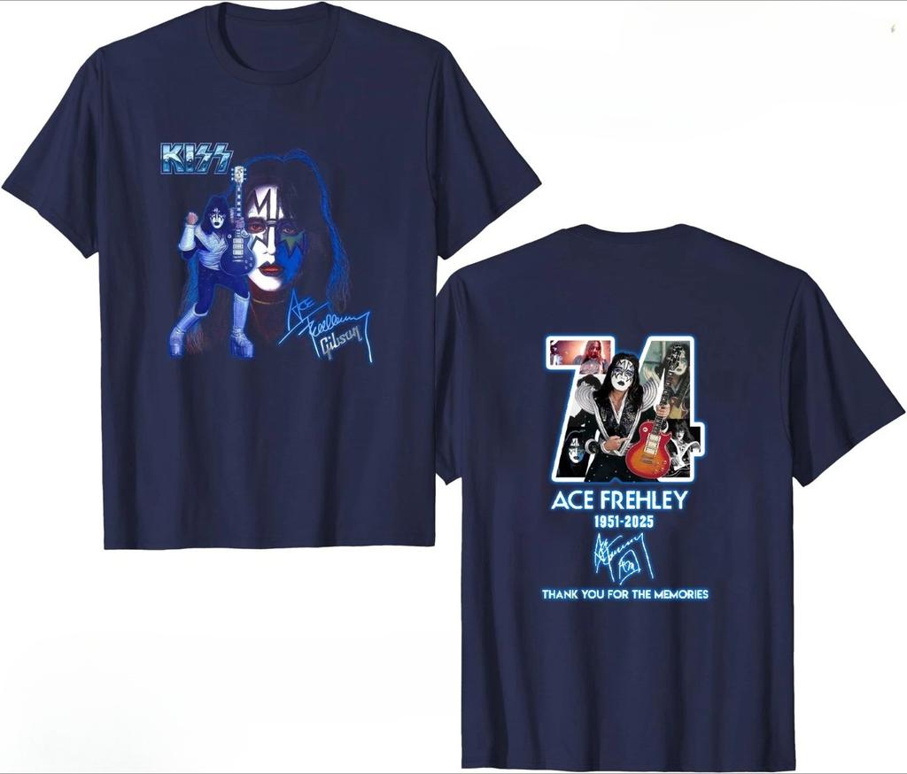 New KISS Ace Frehley Legendary 1951-2025 Memorial TShirt - Multicolors High-end Luxury Is for Both Men and Women Top Y2k